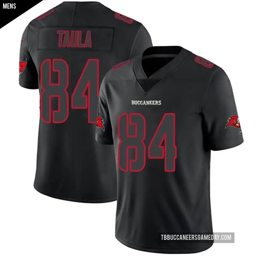 Men's Tampa Bay Buccaneers ＃84 Tanner Taula Black Impact Limited Jersey