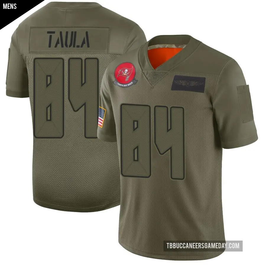 Men's Tampa Bay Buccaneers ＃84 Tanner Taula Camo Limited 2019 Salute to Service Jersey