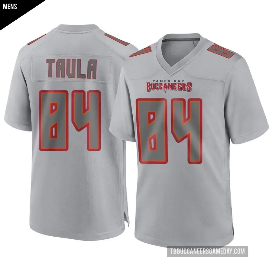 Men's Tampa Bay Buccaneers ＃84 Tanner Taula Gray Game Atmosphere Fashion Jersey