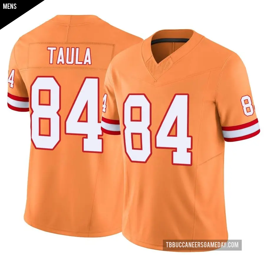 Men's Tampa Bay Buccaneers ＃84 Tanner Taula Orange Limited Vapor F.U.S.E. Jersey