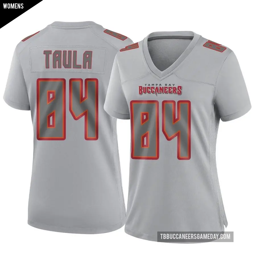 Women's Tampa Bay Buccaneers ＃84 Tanner Taula Gray Game Atmosphere Fashion Jersey