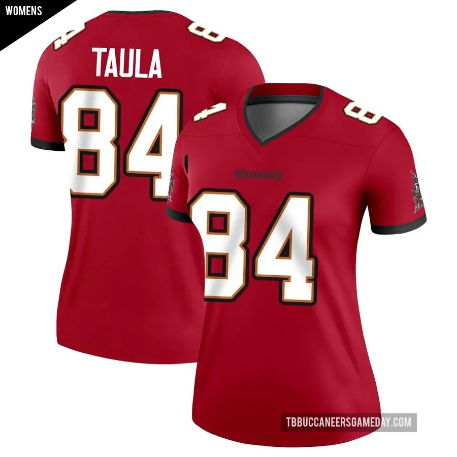 Women's Tampa Bay Buccaneers ＃84 Tanner Taula Red Legend Jersey