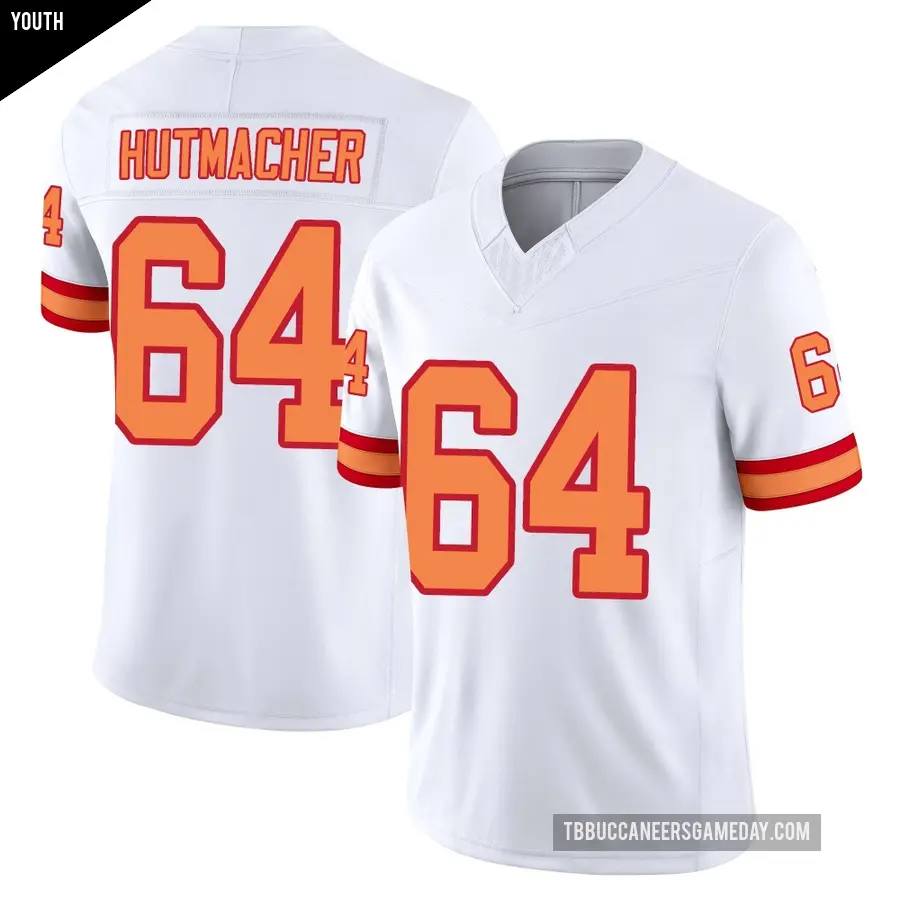 Youth Tampa Bay Buccaneers ＃64 Nash Hutmacher White Limited '76 Vapor F.U.S.E. Jersey