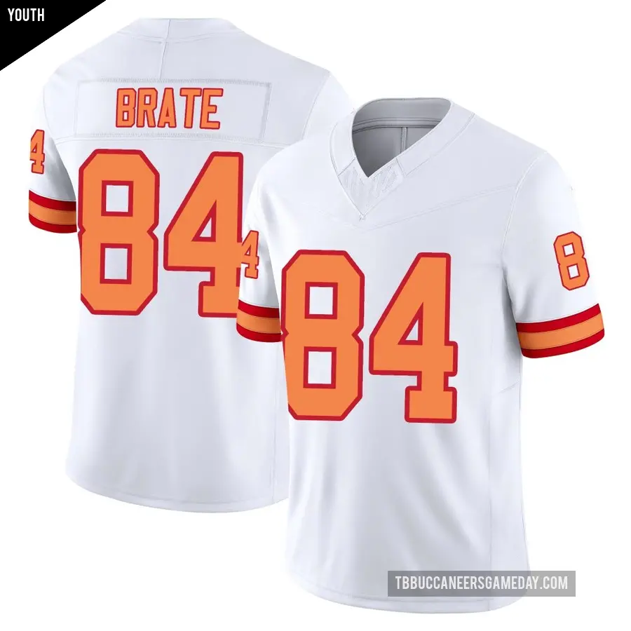 Youth Tampa Bay Buccaneers ＃84 Cameron Brate White Limited '76 Vapor F.U.S.E. Jersey